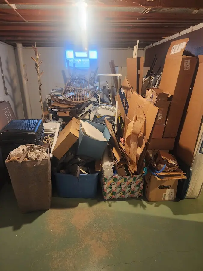 Roll-off dumpster container at job site for Construction Dumpster Rental in Madisonville